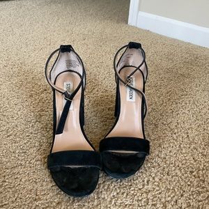 Steve Madden Black Strappy Heels